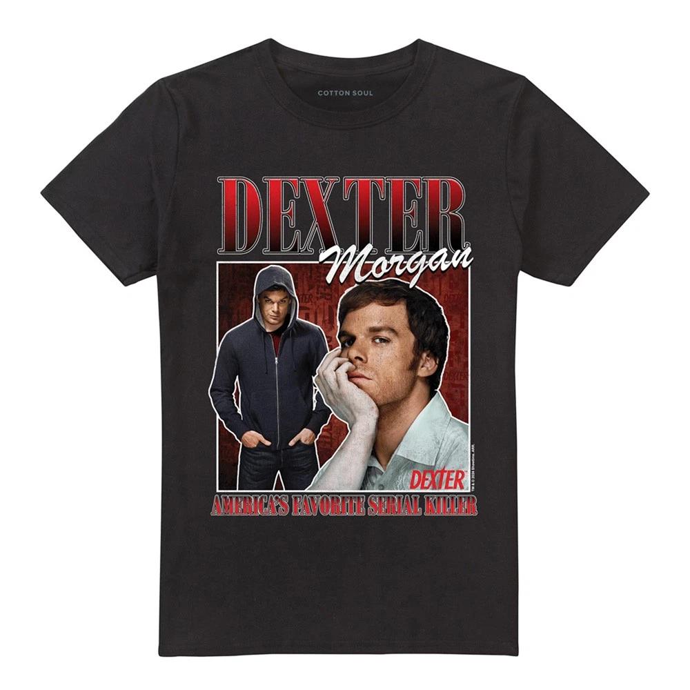 

Dexter Morgan Bootleg Vibe Unisex Adult 100% Cotton T-shirt Mens Tees Top S-5XL, Black 4XL