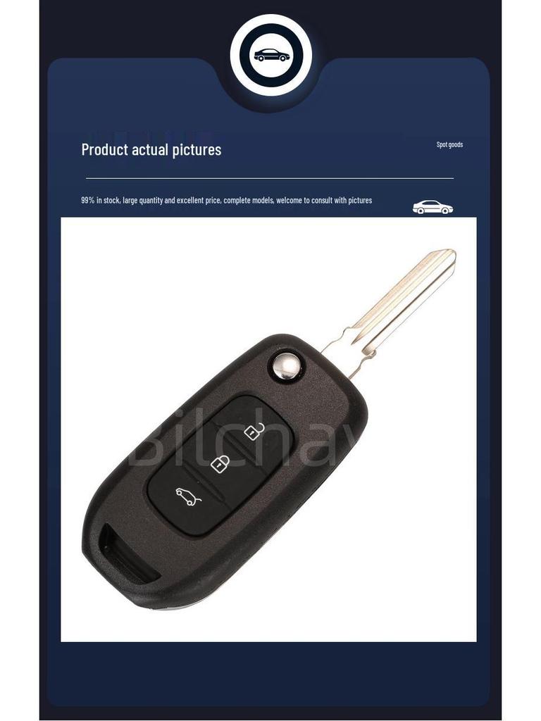 CWTWB1G767: Compatible 3-button Renault Car Remote, 433MHz Frequency, 4A Chip.
