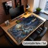 Tree of Life Theme Custom Mouse Pad Personalized With Name Text Customized Desk Mat For Office Home Decor