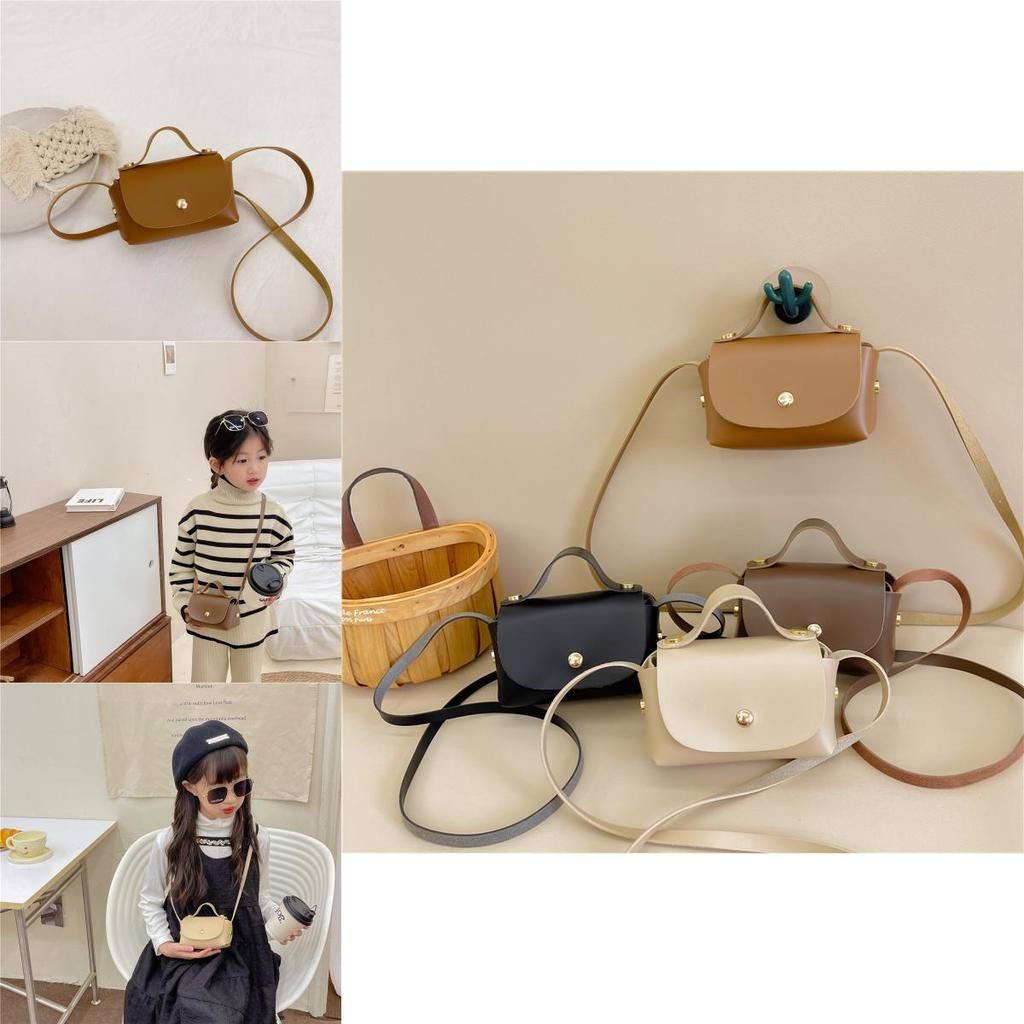 Stylish Korean Mini Children's Shoulder Bag With Vintage Design For Everyday Use