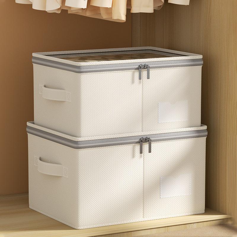 Tianshan Cotton Linen Portable Thickened Wardrobe Storage Box
