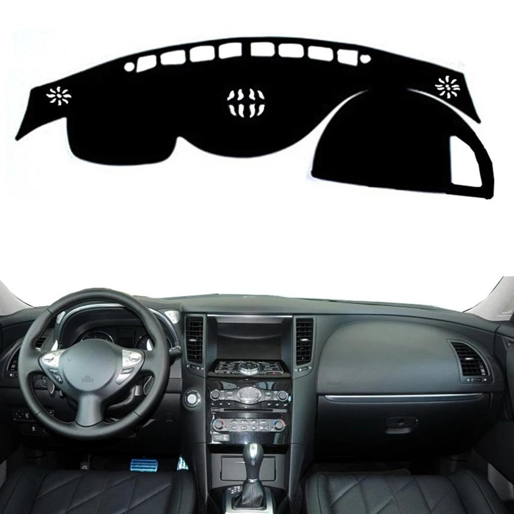 DQWERL Infiniti FX35 FX50 FX37 Dashboard Car Dash Dash Dashboard Cover Car LHD Red Edge 2009-2013 Cover, Cover, Non-Slip Mat, Accessories,