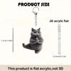 Delightful Acrylic 2D Flat Cats Keychain Pendant Ideal For Car Decoration Or Personal Items Backpack Cats Ornament