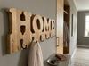 Wooden wall hanger home oak 50cm