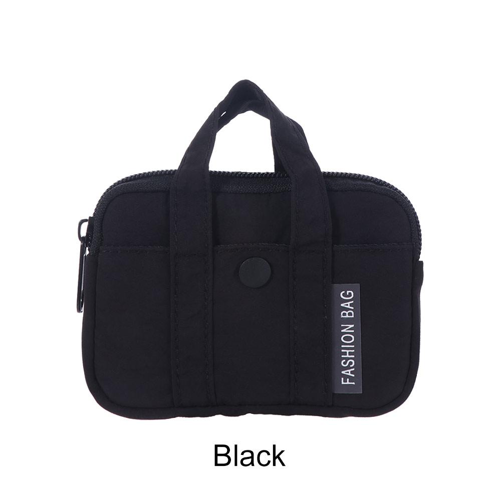 Korean Style Nylon Coin Purse Portable Mini Earphone Storage Bag Practical Card Pouch  Girls