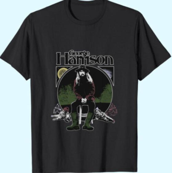 George -Harrison Shirt Unisex Funny Black Cotton Tee Unisex T-Shirt XL