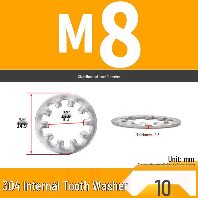 Iron Serrated Locking Washer Set with Anti-Loosening Shims