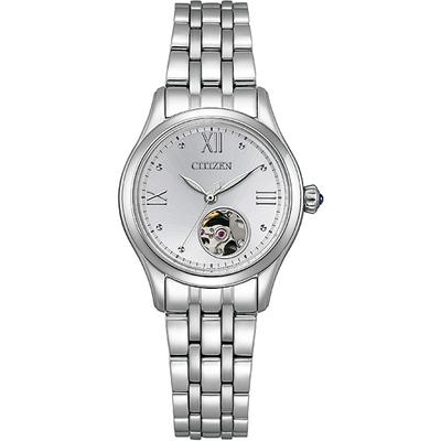 Citizen PR1040-88A da donna ( Orologio CITIZEN COLLECTION Meccanico Cuore Aperto) Orologio rotondo argento