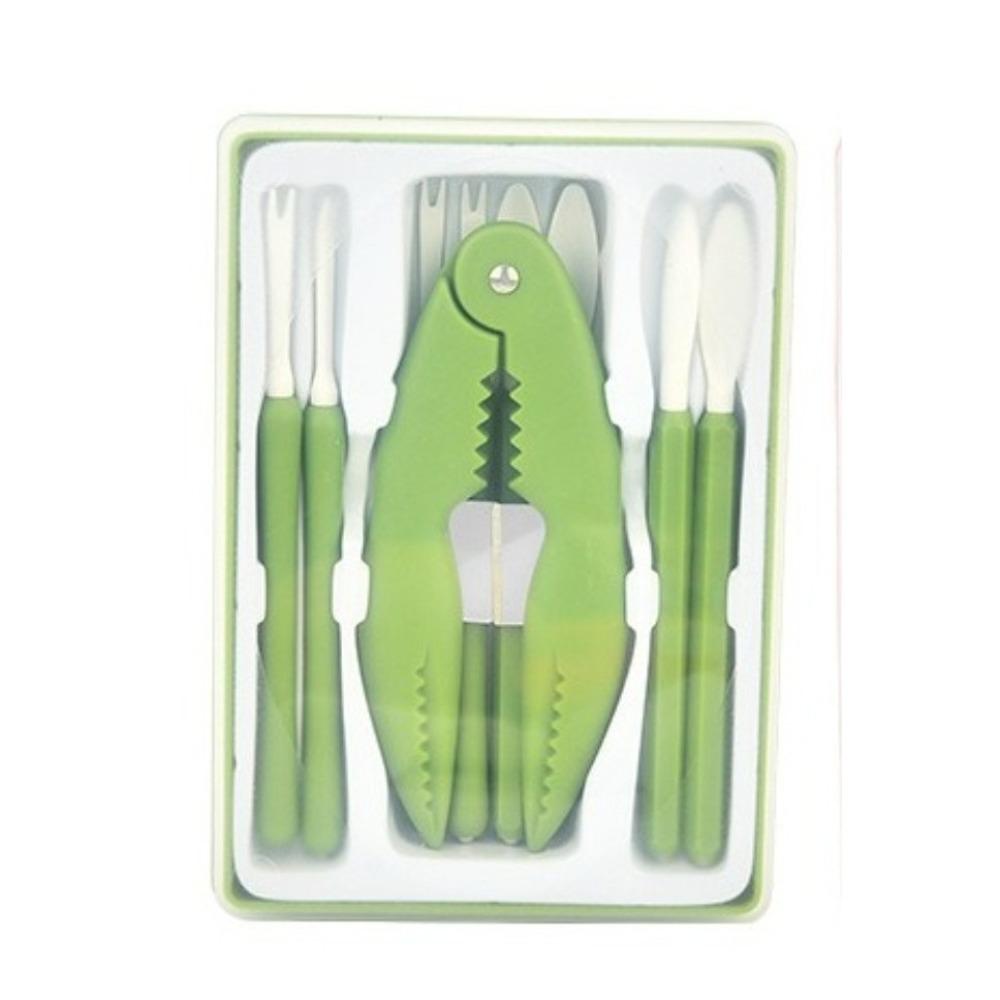 9pcs/set Efficient Lobster Cracker Plastic Crab Claws Sheller Crab Peel Tool Lobster Clamp  Seafood