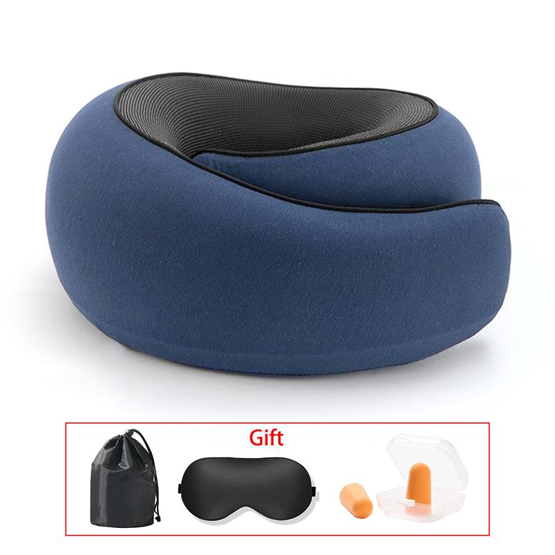 Cuscino da Viaggio per il Collo in Memory Foam per Comfort in Aereo Design Compatto ed Ergonomico per Viaggi, Viaggi in Auto, Uso Domestico Ideale