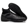 Foreign trade football shoes boys high-top AG long nails artificial grass competition training shoes TF broken nails one piece 2025
