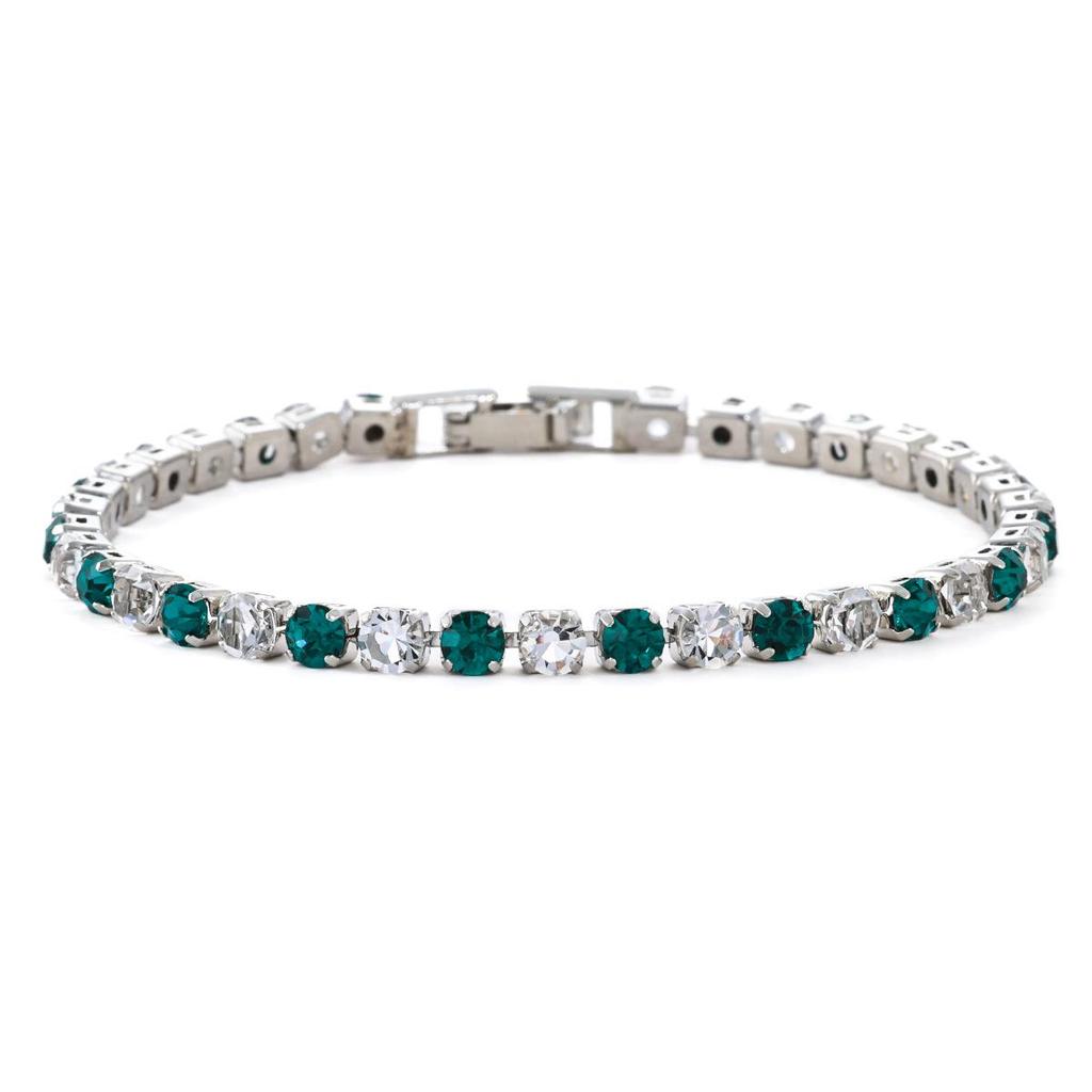 Women's High-End Zircon Crystal Bracelet - Elegant Fashion Accessory