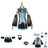 Hatsune Miku Vocaloid Pu Cosplay Top Kleid Krawatten Set für Weihnachtsshow