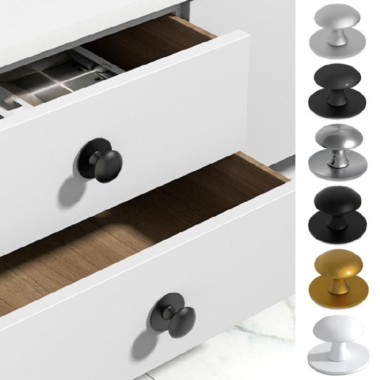 6PCS Reusable Cabinets Handles Waterproof Metal Pulls Set Quick Installation for Bathroom Furniture Shower Door Mirrors