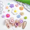 Spring Style Small Flower Nail Art Decorations Japanese Style Fresh Flowers Mixed Daisy Succulent Resin DIY Nail Accessories
