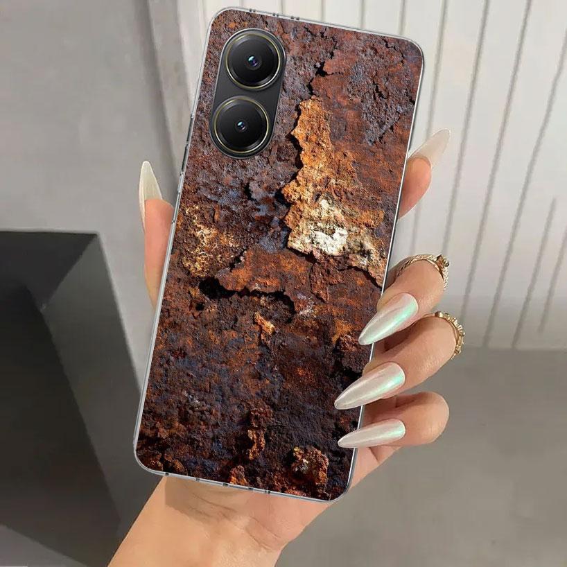Vintage Industrial Style Rusty Pattern Phone Case for Xiaomi Poco X5 X6 X7 Pro F7 Ultra M7 Redmi 15 15C 13 13C 12 12C 10 10A 10C