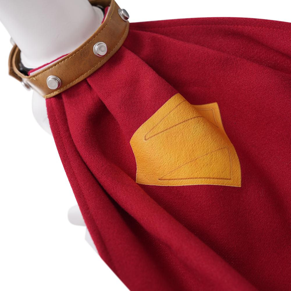 Mantello Cosplay Krypto Rosso Costume Superdog Krypto Mantello con Medaglietta per Cani Stampata in 3D Set Completo Vestiti per Animali Domestici Fatto su Misura