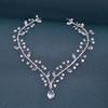 Bridal Rhinestone Handmade Soft Headband Forehead Chain Hair Accessory