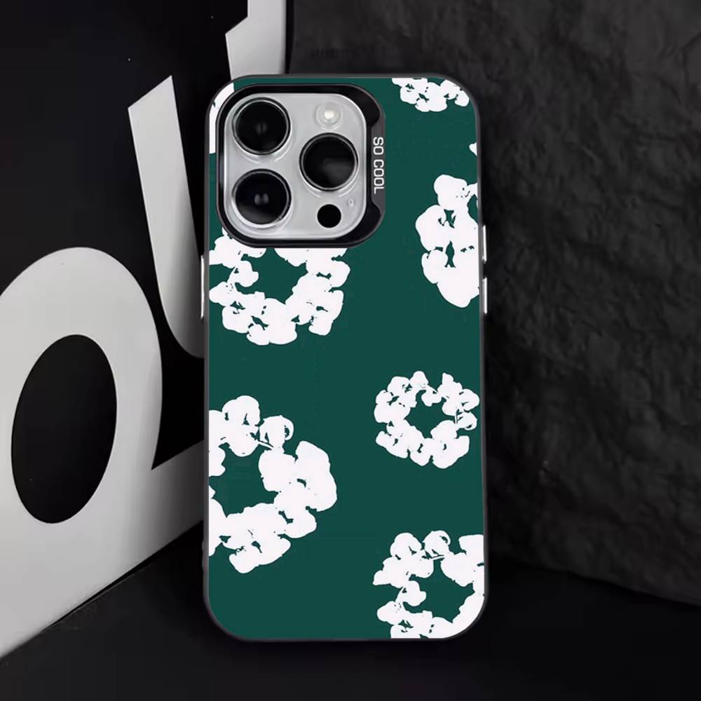 Flower D-Denims T-Tears Phone Case For iPhone 17,16,15,14,13,12,11,Pro,Max,Plus,E,Air,Mini Black Tpu Cover