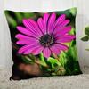 Purple Flower Pattern Decorative Pillowcase Car Sofa Square Cushion Pillowcase