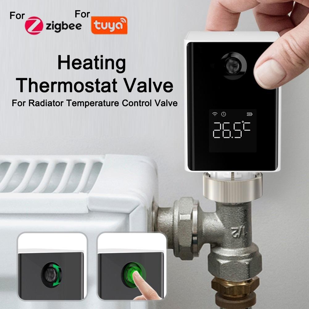 1PC Programmable Heating Thermostat Smart-Radiator Thermostat For-Zigbee For-ALEXA For-Smart Life For-Tuya App Control Home Part