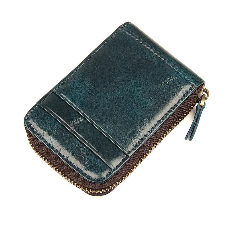 Portacarte in pelle Jiameida Fashion RFID Antifurto e Portamonete Multivano