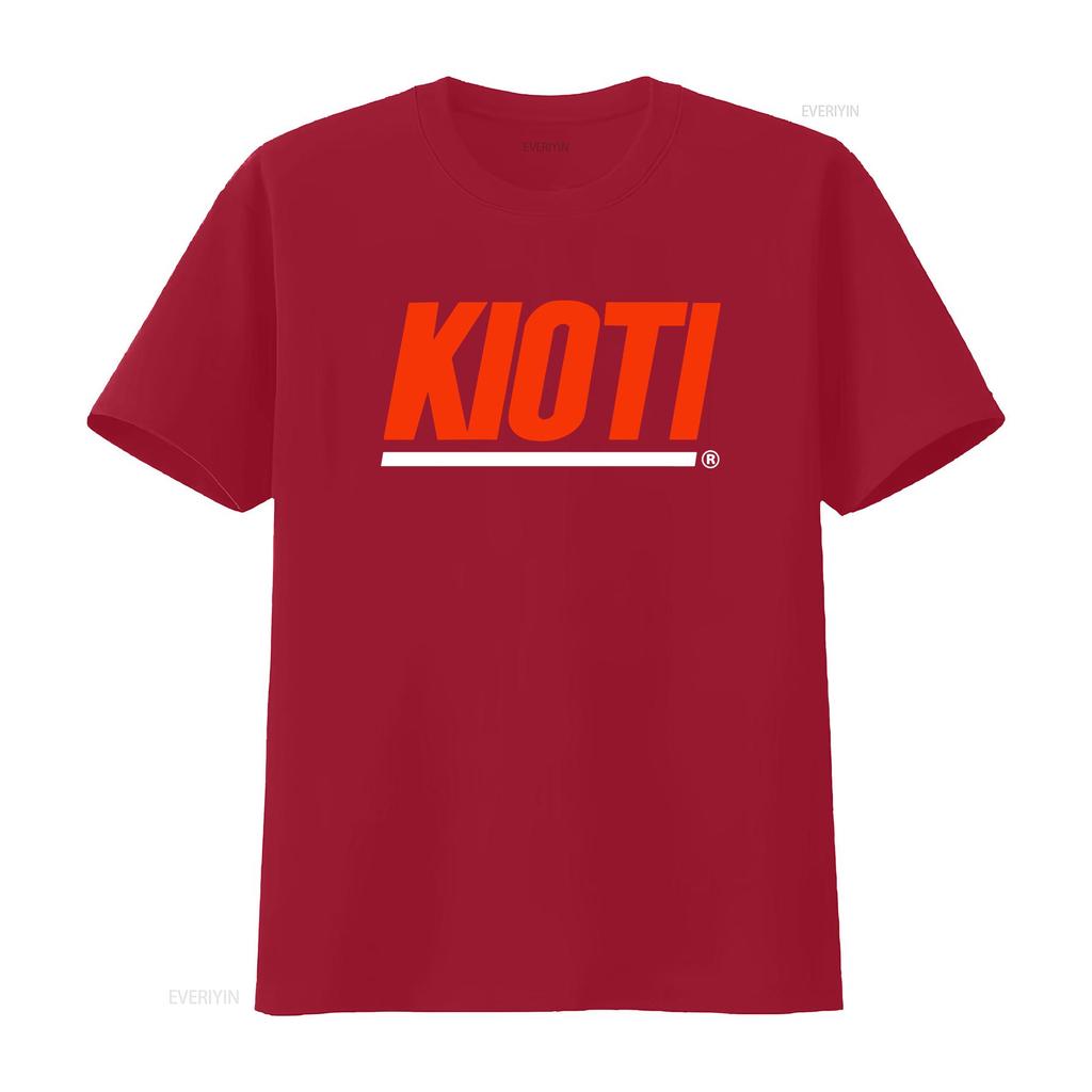Kioti Tractor Logo Men's Black T Shirt Size S To 3XL Vintage Washed Versatile Comfortable Breathable Stretched Designer Clothes