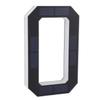 LED Solar Lighted House Number Outside Light Up Water Proof LED Modern Address Sign Backlit Illuminated Exterior Black
