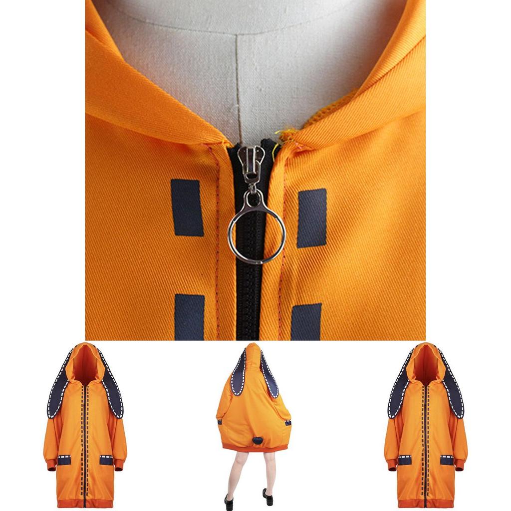 Kakegurui Compulsive Gambler Runa Yomozuki Cosplay Costume Cozy Hoodie Coat