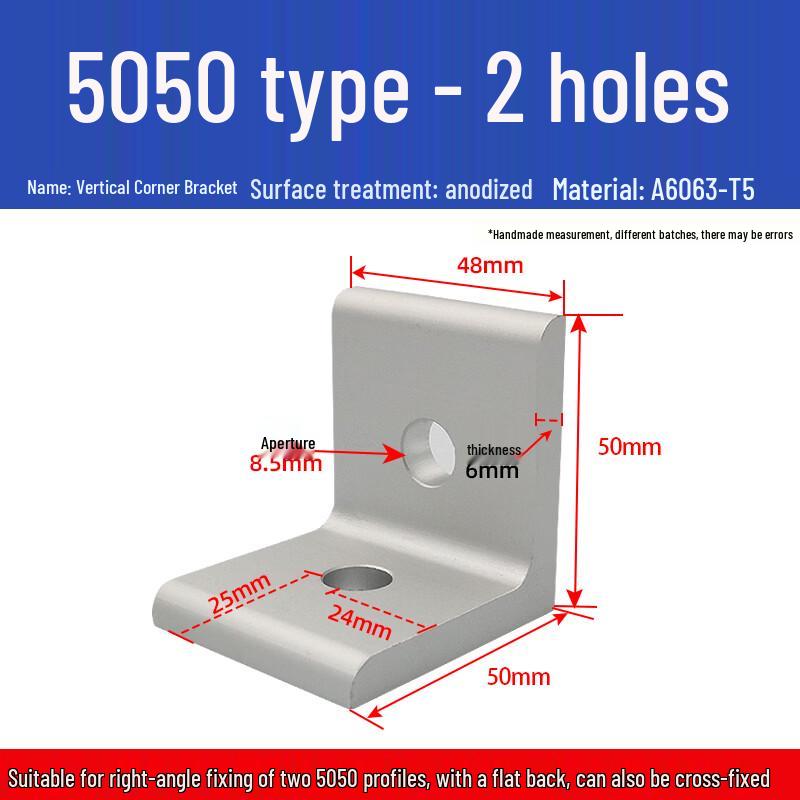 Aluminum 90-Degree Angle Bracket