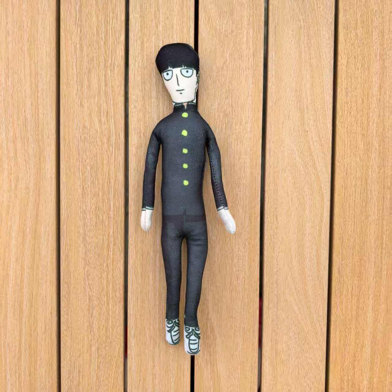 28cm Spel Mob Psycho 100 Shigeo Kageyama Reigen Cosplay Pluche Poppen Handgemaakt Abstract Draadframe Gevulde Speelgoed Halloween Rekwisieten 28cm