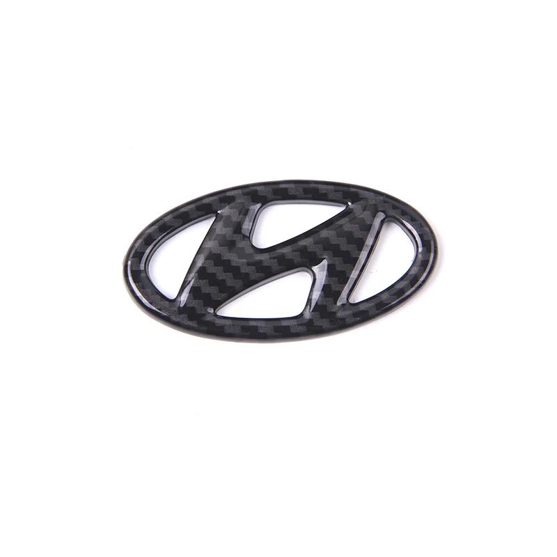 ABS Car Steering Wheel Emblem Sticker Accessories For Hyundai Genesis N-LINE I10 I20 I30 I40 IX20 IX35 Kona Getz Veloster Tucson
