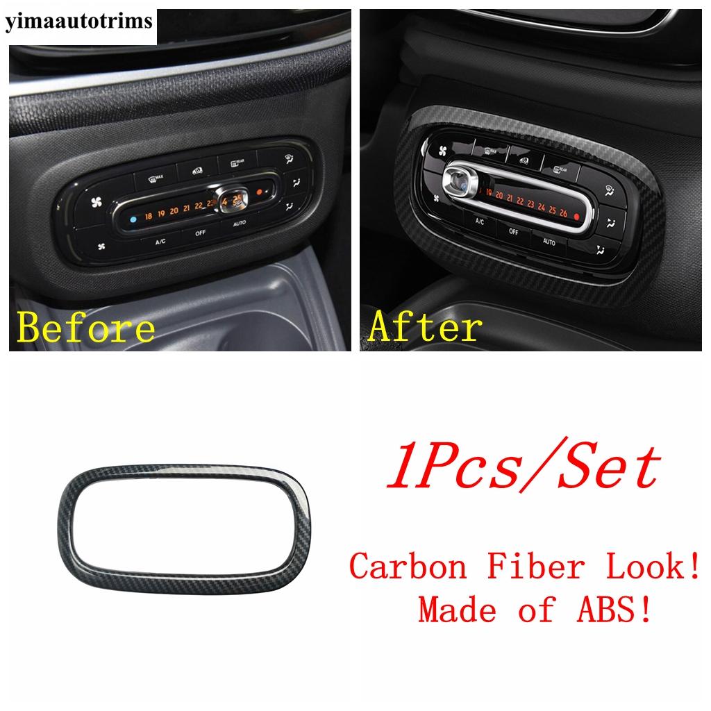 Dashboard Gear Panel Reading Light Handle Bowl Window Lift Cover Trim For Smart 453 Fortwo 2015 -  Carbon Fiber Accessories