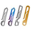 Titanlegierung PEI Gürtelschnalle Metallgürtelschnalle Federlose Titanlegierung Schlüsselanhänger EDC Schlüsselanhänger