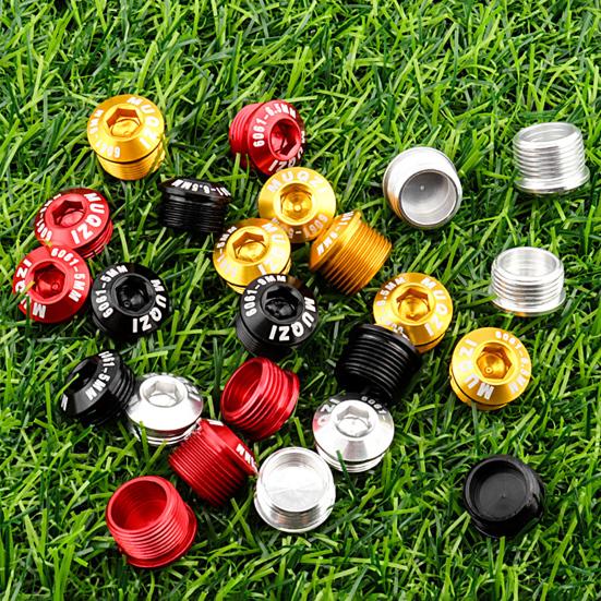 1 Pair MUQZI Bicycle Pedal Covers High Strength Dustproof Aluminum Alloy Bike Axle
