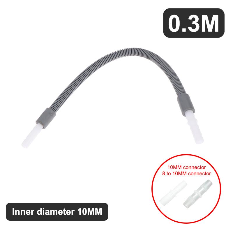 Dryer Drain Hose 10mm Heat Resistant Durable Replacement Extension with Adapter Multiple Sizes for Laundry Room Dryer Use