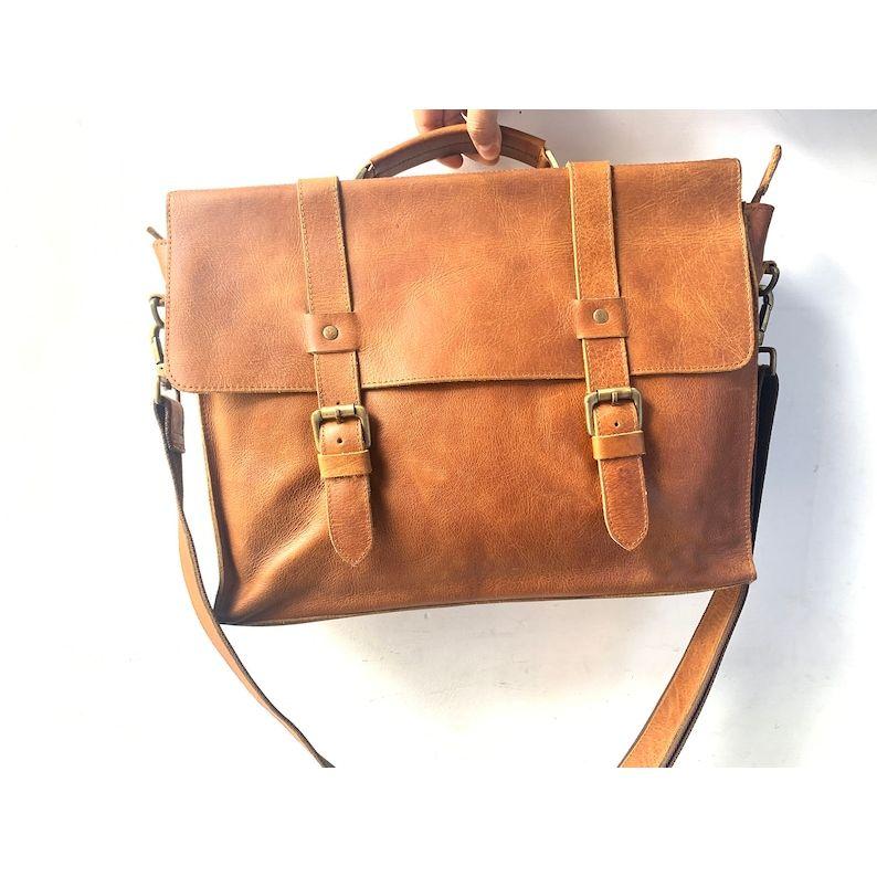 

кожаная сумка-мессенджер женская кожаная сумка-кроссбоди для ноутбука сумка-сачел для работы подарок для нее девушки компьютерная офисная сумка в продаже 15 x 11 x 5 in