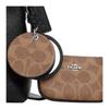 Coach Laurel 19 Metallic Logo Mirror Design Pebble Leather Crossbody Handbag Small Women Handbags Black CBI06-SVS3B