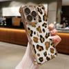 Shiny Colorful Leopard Print Plating Phone Case For Samsung S26 S25 S24 S23 S22 S21 S20 FE Note20 Edge Plus Ultra 4G 5G Airbag