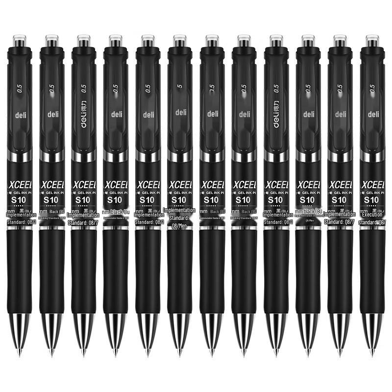 Deli S10 Retractable Gel Pen 0.5mm