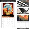 2026 Calendar - National Parks 2026 Wall Calendar, 12 Monthly Square Calendar from Jan.2026 - Dec.2026, 12" x 24" (Open), Calendars with Thick Paper