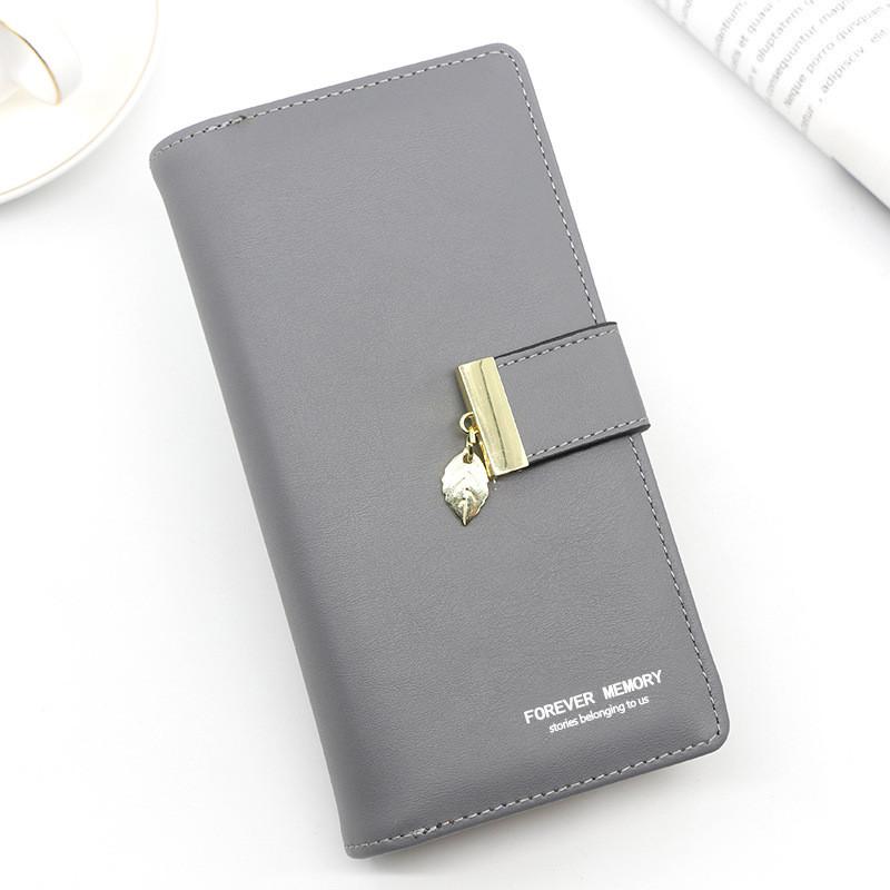 Pu Leather Ladies Wallet With Photo Slot Zipper Coin Purse For Wedding And Gift