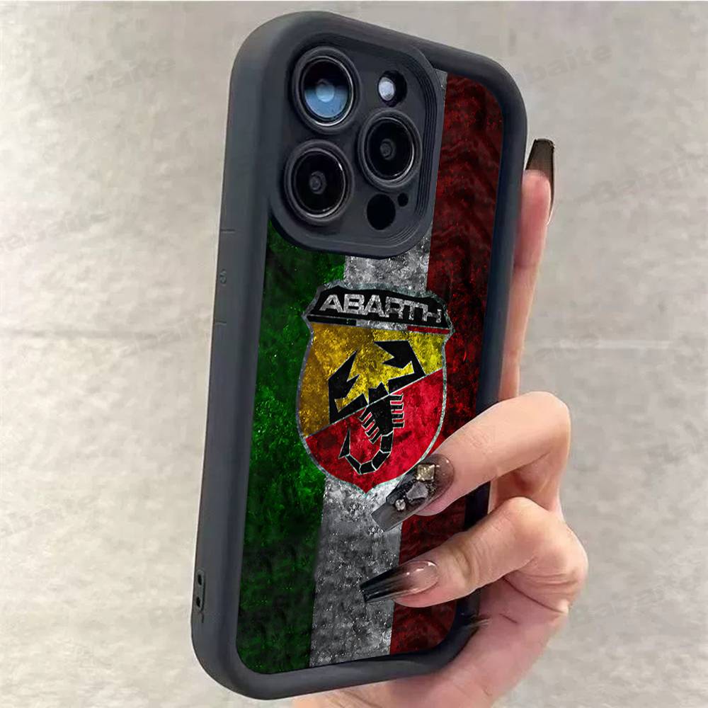 

A-AbarthS-S LOGO Phone Case For IPhone 17 16 15 14 13 12 11 Pro Max Mini Plus Soft TPU Back Cover iPhone 12