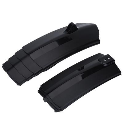 Bicycle Mud Guard Front & Rear Mountain Road Bike Mudguard Tyre  with LED Light Black