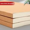 New Pocket A6 Notebook Thickened 256 Pages 128 Sheets Small Notepad Kraft Paper Cover Inner Pages Note Book