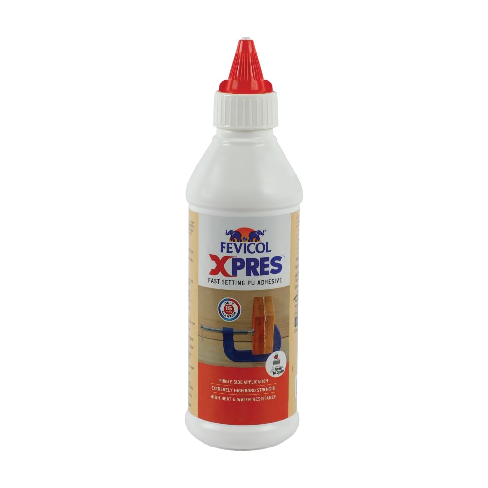 

Fevicol Xpres Adhesive 500gm Fast Setting Water Resistant Strong Bond Glue For Wood Metal Home Office Repair