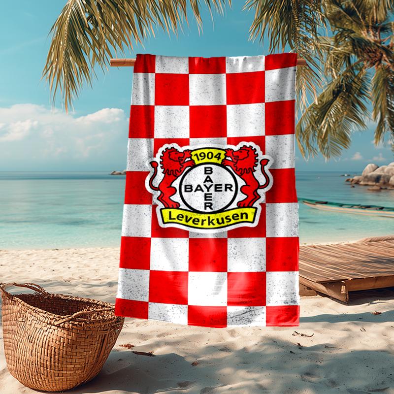 Ultra-Soft Beach Towel with Bayer Leverkusen Theme,Ideal for Pool - Camping, Diving - Perfect Travel Essential, Vibrant Beach Towel.
