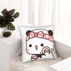 Bubu Is Making Up To Go Out With Dudu Pillowcase Printing Polyester Cushion Cover Decorative Dudu Pillow Case Cover Sofa Zipper