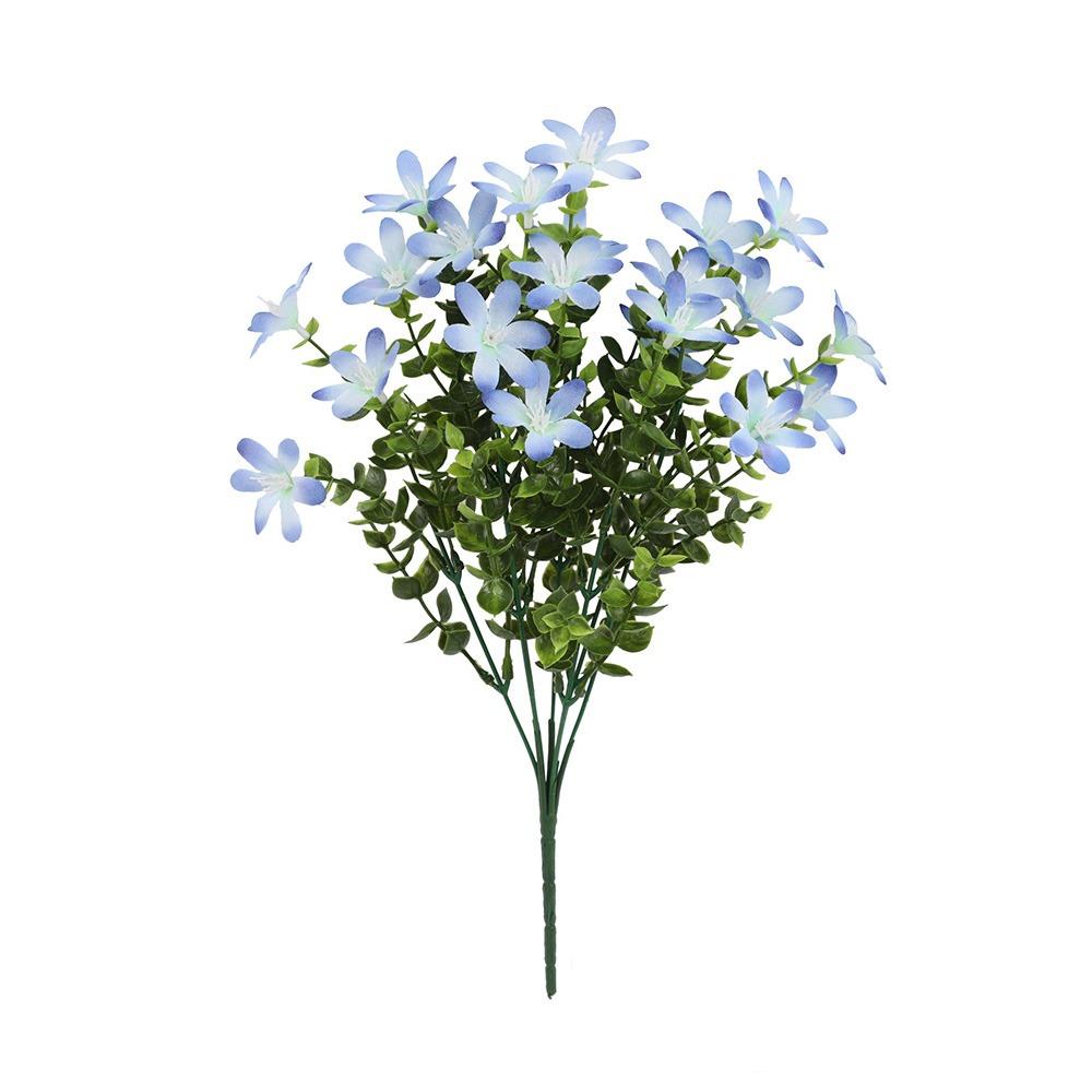 Multicolor Simulation Flower Silk Petals Faux Flower Desktop Ornament