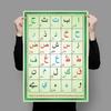 Arabic Alphabets  Numerals Canvas Poster Prints  Nursery  Kids Room Wall Art Decor  Arabic Islamic Wall Art Painting for Home De